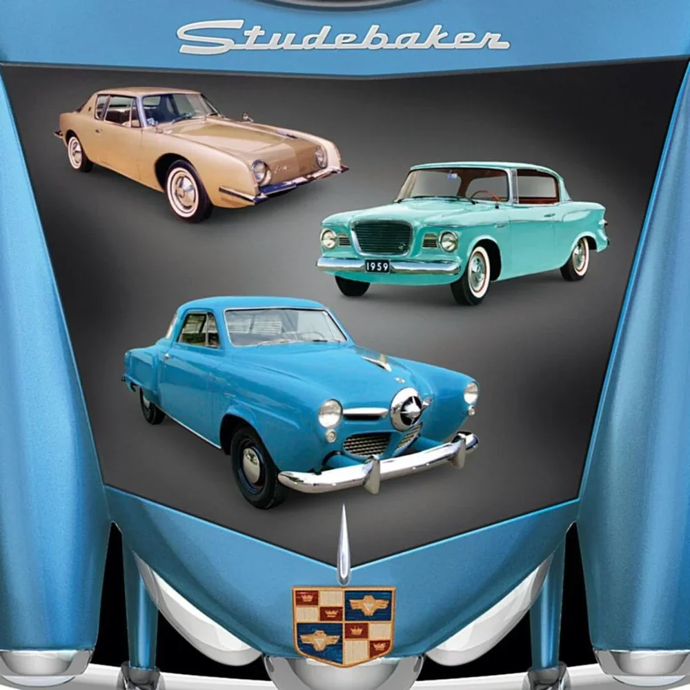 Bradford Exchange Studebaker Cuckoo Clock Lark Regal & Avanti